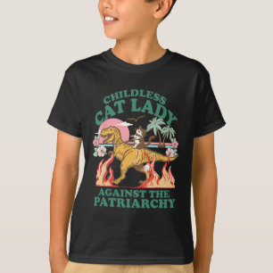 Camiseta Mulher Gato Sem Filhos Contra O Gato Patriarcado R