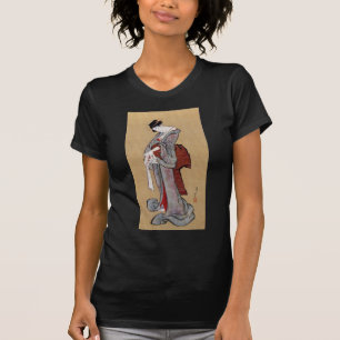 Camiseta Mulher Geisha Japonesa, Hokusai, Ukiyo-e