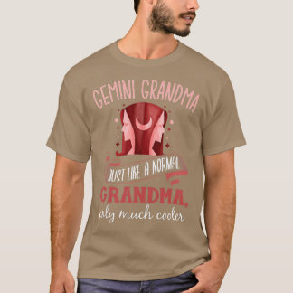 Camiseta Mulher Gemini Avó Astrologia Horoscópio Vovó 