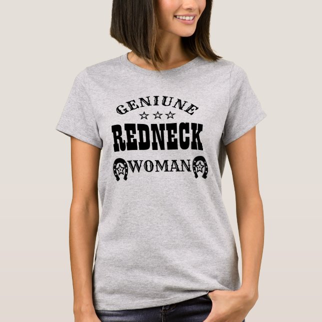 Camiseta Mulher genuína do campónio (Frente)