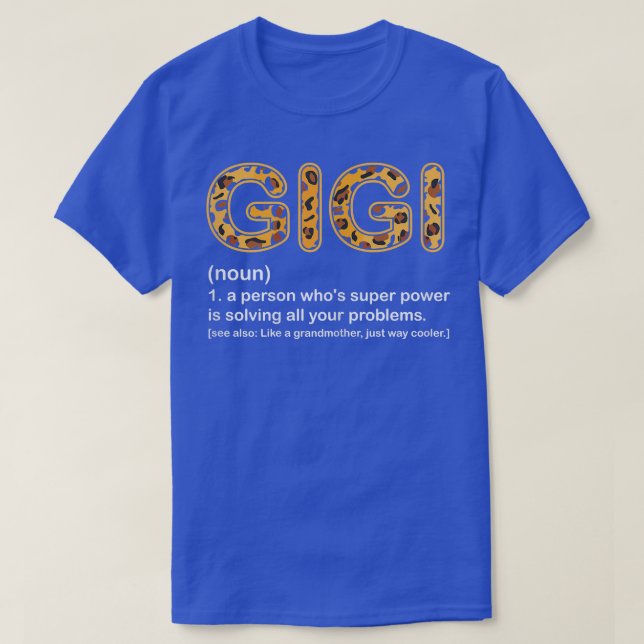 Camiseta Mulher Gigi vovó tem graça (Frente do Design)