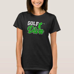 Camiseta Mulher Golf Diva Funny Golfe Golf Lover Women L