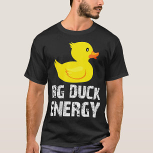 Camiseta Mulher Grande Pato Energia Pato Amarelo Pato de Bo