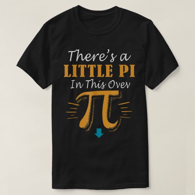 Camiseta Mulher Grávida Anúncio Pi Dia Matemática Bebê Sho (Frente do Design)