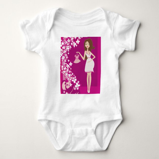 Camiseta mulher grávida morena (Frente)