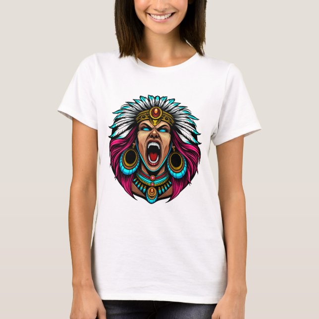 Camiseta mulher guerreira (Frente)