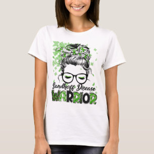 Camiseta Mulher Guerreira da Doença de Sandhoff Sobrevivent