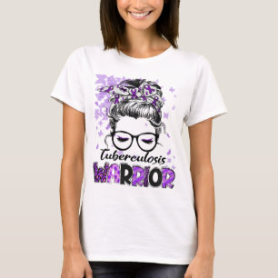Camiseta Mulher Guerreira da Tuberculose Menina Sobrevivent