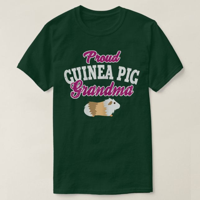 Camiseta Mulher Guiné Pig Avó (Frente do Design)