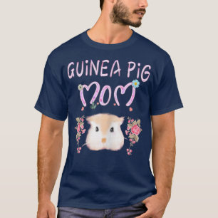 Camiseta Mulher Guiné Porco Mãe Engraçada Pet Owne Guiné Pi