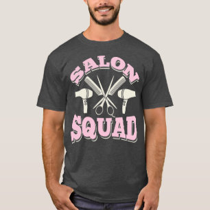 Camiseta Mulher Hairdresser Gift Salon Squad Hairstylist Pr