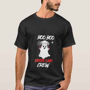 Camiseta Mulher Halloween Chef Fantasma Chef Engraçado Boo