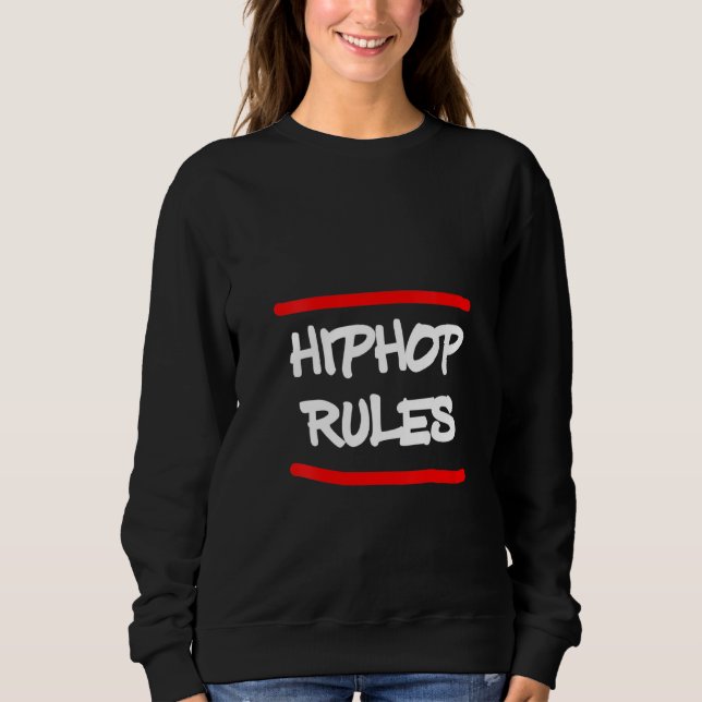 Camiseta Mulher Hip Hop Rules Break Dance Rap Rapper Música (Frente)