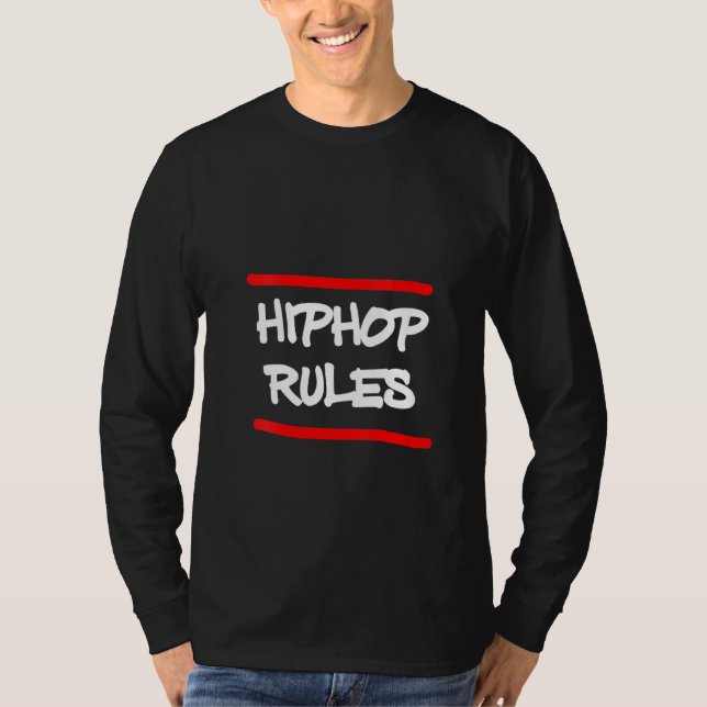 Camiseta Mulher Hip Hop Rules Break Dance Rap Rapper Música (Frente)