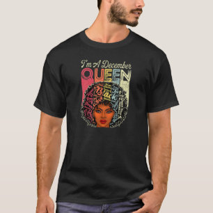 Camiseta Mulher História Negra Sou Rainha de dezembro Orgul