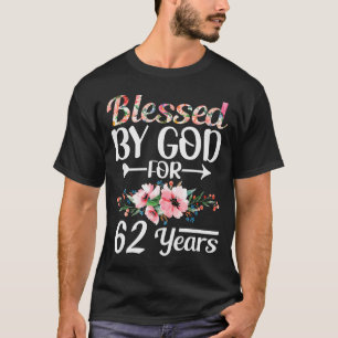 Camiseta Mulher Homem de 62 anos de idade abençoado por Deu
