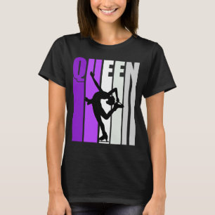 Camiseta Mulher Ice Skating Queen Mauve Competição de Anive