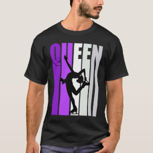Camiseta Mulher Ice Skating Queen Mauve Competição de Anive