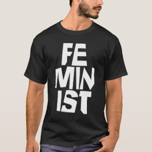 Camiseta Mulher igual imitaçãoa da menina fêmea feminista