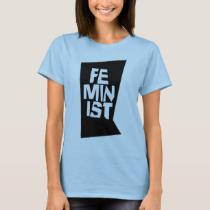 Camiseta Mulher igual imitaçãoa da menina fêmea feminista