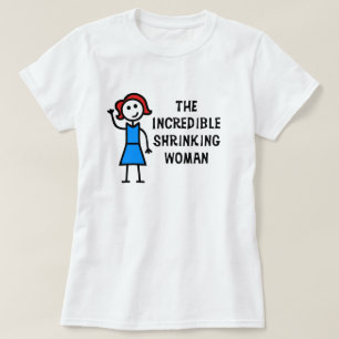 Camiseta Mulher Incrível de Cabelo Castanho Encolhendo
