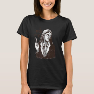 Camiseta Mulher indiana fumando cigarro