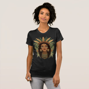 Camiseta Mulher Indígena Brasileira Guerreira Amazônica Cam