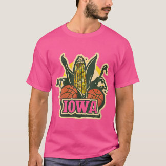 Camiseta Mulher Iowa Des Moines Corn No Basquete Cob