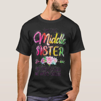 Camiseta Mulher Irmã Média Engraçado Eu Sou A Razão De Que