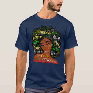 Camiseta Mulher jamaicana no continente africano