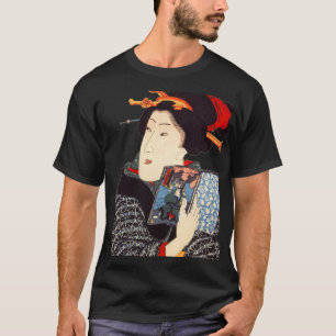 Camiseta Mulher japonesa 2 de leitura