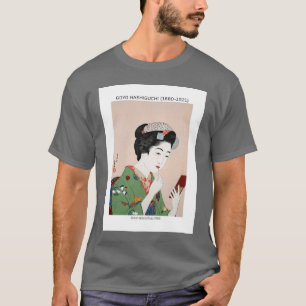 Camiseta Mulher japonesa aplicando rouge - Goyō Hashiguchi