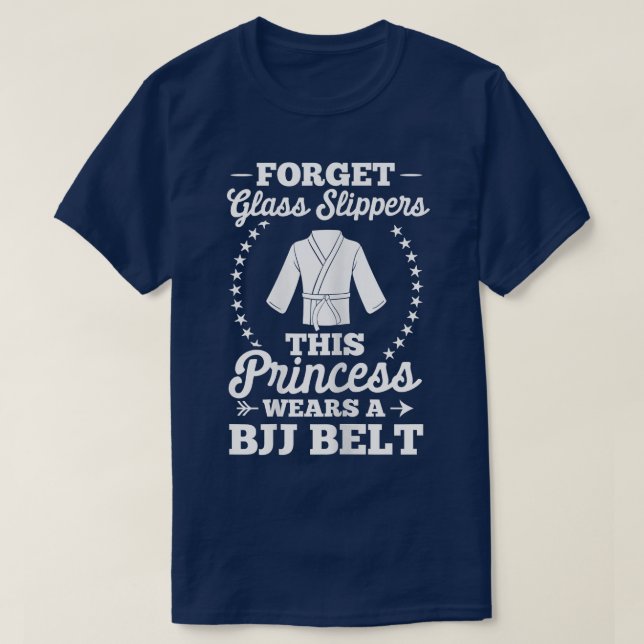 Camiseta Mulher: Jiu Jitsu Combatente BJJ Tr (Frente do Design)