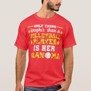 Camiseta Mulher jogadora de vôlei sua vovó Gr de voleibol