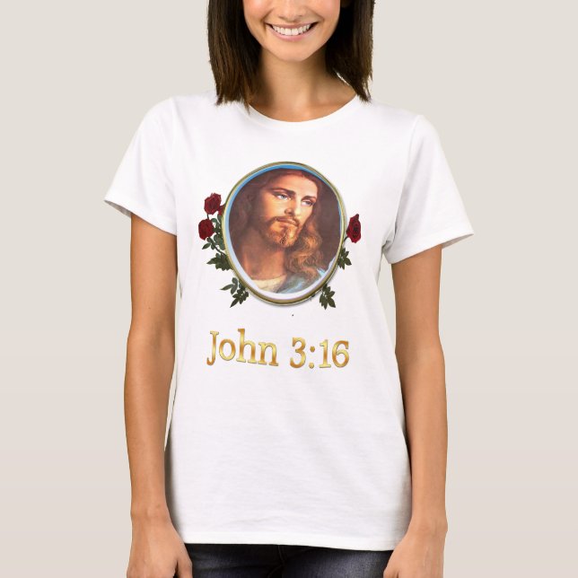 Camiseta Mulher John 3:16 (Frente)