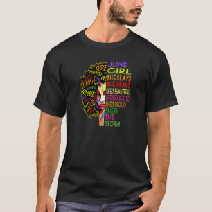 Camiseta Mulher June Birthday Girls June Girl Ela Apresenta