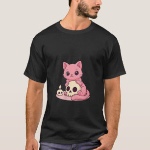 Camiseta Mulher Kawaii Pastel Gótico Gelão Cachorro Gelado