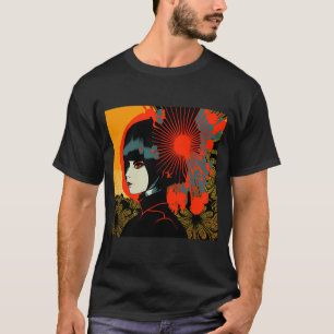 Camiseta Mulher Kimono Retro Geisha Vintage Samura Japonesa