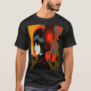 Camiseta Mulher Kimono Retro Geisha Vintage Samura Japonesa