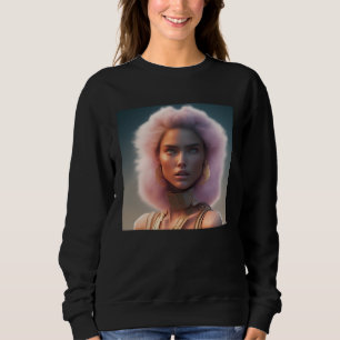 Camiseta Mulher Leão Fluffy Mane Rosa Rei Fantasia Natureza