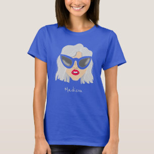 Camiseta Mulher legal com Cinza com nome personalizado de ó