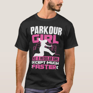 Camiseta Mulher Legal Parkour Girl Parkour