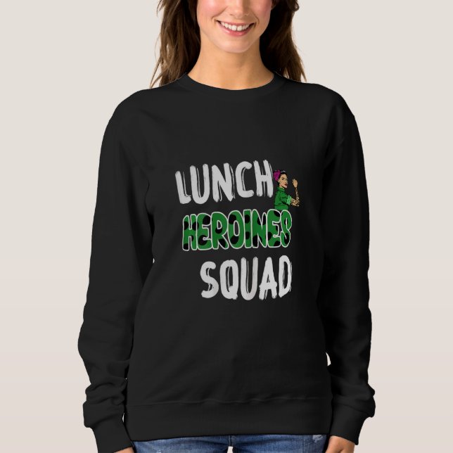 Camiseta Mulher Leopard Equipe Almoçando Heroínas Esquadrão (Frente)