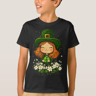 Camiseta Mulher Leprechaun Shamrock Girls Dia de São Patríc