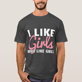 Camiseta Mulher Lésbica Do Butch Gay, Eu Gosto De Meninas Q