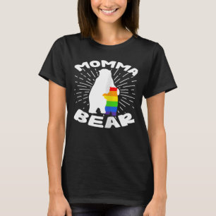 Camiseta Mulher LGBT Mãe Mãe Ursa Gay Lésbica Chuva-Mãe