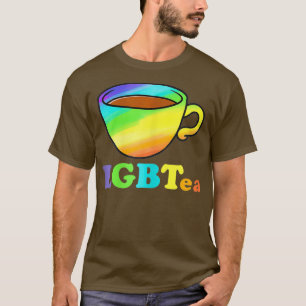 Camiseta Mulher LGBTea Surpresa para LGBTQ Lésbica Rainbow