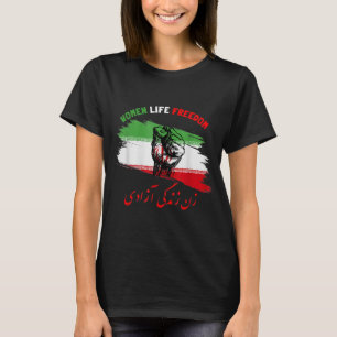 Camiseta Mulher Liberdade Zan Zendegi Azadi Irã