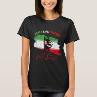 Camiseta Mulher Liberdade Zan Zendegi Azadi Irã