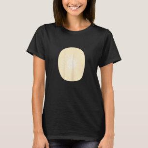 Camiseta Mulher - Linha Minimalista Abstrato Amarelo Pastel